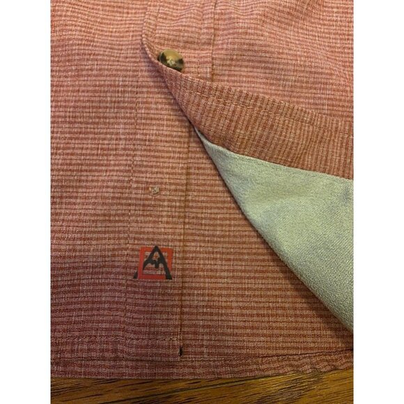 Avalanche Button Up Shirt Mens Sz XL Light Red Short Sleeve Casual Cool Outdoors - Picture 10 of 11